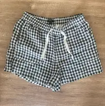 Quince Linen shorts gingham 
