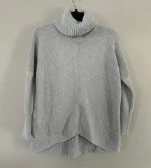 Rachel Zoe  Grey Turtleneck Sweater Casual Comfy Neutral XS