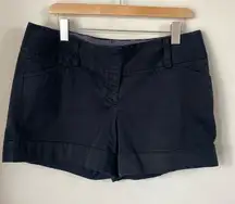 Express Shorts Black Cuffs Back Pockets Classic Trendy Summer size 12