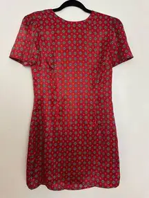 House of Harlow 1960 X Revolve Sofia Dress - Red Geo Tile.
