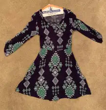 Francescas Fit Flare Patterned Dress