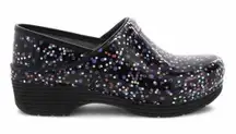 Dansko Women's LT Pro Clogs - Confetti Patent SIZE 42 US‎ 11.5-12 Black
