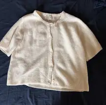 Pink Rose Short Sleeve Cardigan