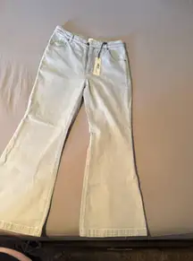 Rolla east coast bell bottom organic high waist light wash jeans BNWT