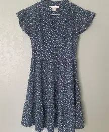 Monteau blue floral dress