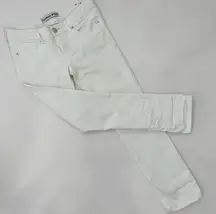 Express Cropped Skinny Jeans in White