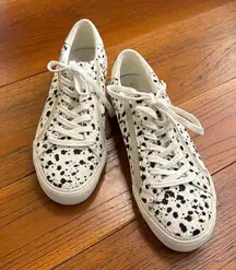 Women’s Side Walk Spot Dot Calf Hair Casual Sneakers