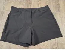 Willit Shorts Flat Front Solid Black Outdoor Cargo Hiking Outdoor Fishing Size 6