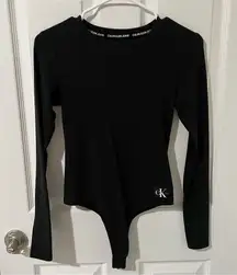 Vintage Calvin Klein Black Bodysuit long sleeve