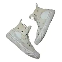 McQ by‎ Alexander McQueen Plimsoll High Top Sneaker Swallow Bird Print 40 US 10