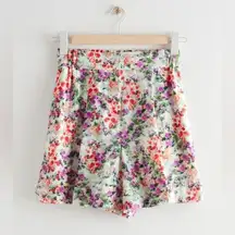 & OTHER STORIES Wide Floral Print Shorts