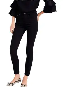 J.Crew‎ Black 9" High-Rise Toothpick Jeans Size 29