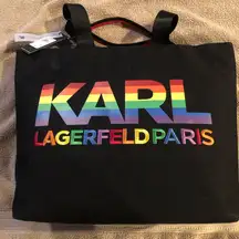 Karl Lagerfeld Paris rainbow tote bag. New with tags.