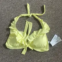 NWT A.N.A halter tie bikini top size L