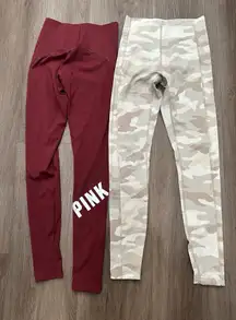 2 Victoria's Secret‎ PINK Compression V High Waist Full Length Legging, Size XS