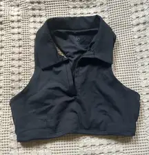 Alo Cropped Collard Tank Top