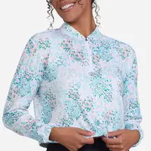 Bad Birdie 1/4 Zip Pullover Womens XS Long Sleeve UV‎ Spring Has Sprung NWT