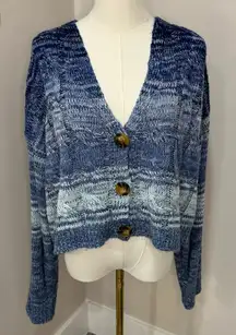 Vanilla‎ Star Cardigan blue ombré XL