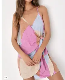 NWT O'Neill Marlo Multi Color Wrap Dress Size Medium