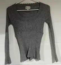 Womens medium grey sweater Longsleeve