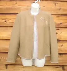 Tan Camel Wool Jacket