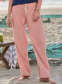 Sundance Gigi Striped Cotton Pants Size Medium