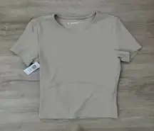 Aritzia TnaButter Butter Bound Tee in Lasso Taupe
