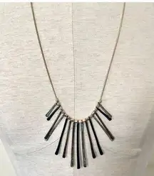 Multicolor gold tone " stick" Necklace