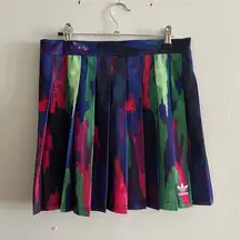 Adidas multicolor tennis skirt- size M