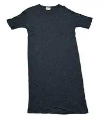 Frank + Oak Heather Grey Jersey Maxi T-Shirt Dress Size XS