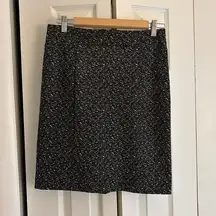 Michael Kors Black and White Stretch Pencil Skirt Size 2