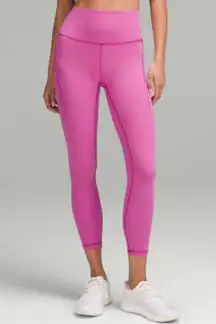 Lululemon Wunder Train High Rise Tight Leggings POW Pink Tone Size 2 NWT