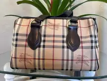 Burberry Nova Plaid Boston Bag