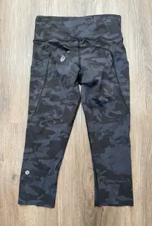 LULULEMON Fast Free Crop II  Reflective Nulux Incognito Camo‎ Leggings-Size 6
