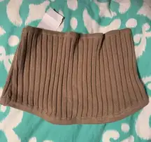 LF Tan Ribbed Tube Top