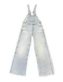 Blue Denim Oversized Overall Jumpsuit