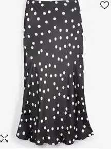 Women's Dot-Print Midi Slip Skirt, 