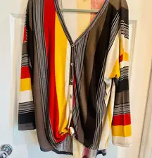 White Birch Colorful Striped Top