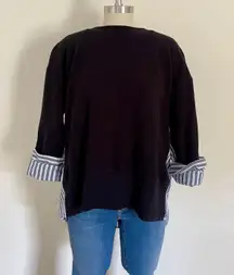 Current/Elliot Layered Sweatshirt Top 