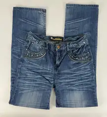 Xiangying Embellished Denim Jeans