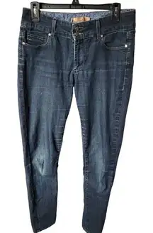 Y2K PAIGE Dark Wash Hidden Hills Mid Rise Stretch Womens Skinny Jeans Size 30