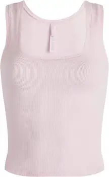 SKIMS Cotton Rib Tank- Cherry Blossom- Size XXS