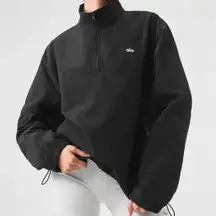 Alo Yoga Light Weight Takeaway Track Pullover Black M