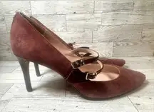 Kate Spade Suede closed toe heels‎ size 7.5 m