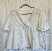 Romwe white blouse