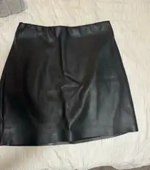 Faux Leather Skirt