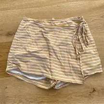 L*Space - Harborside Stripe Waikiki Skort in Yellow & White