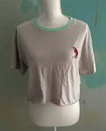 F21 Loteria El Camaron Striped T Shirt Size Large