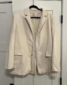 Aritzia Wilfred Faux Leather Blazer