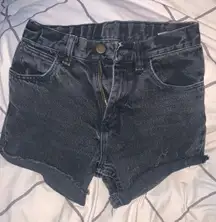 Black Denim Shorts